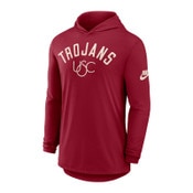 USC Trojans Men's Nike Cardinal SC Interlock Legacy Arch Hooded Long Sleeve T-Shirt
